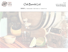 Tablet Screenshot of oakbarrelsltd.com